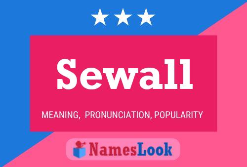 ملصق اسم Sewall