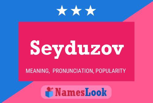 ملصق اسم Seyduzov