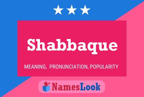 ملصق اسم Shabbaque