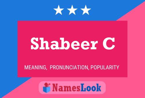 ملصق اسم Shabeer C