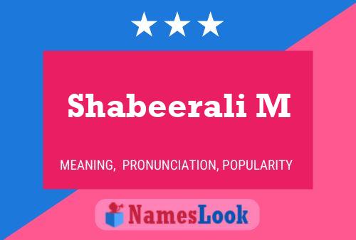 ملصق اسم Shabeerali M