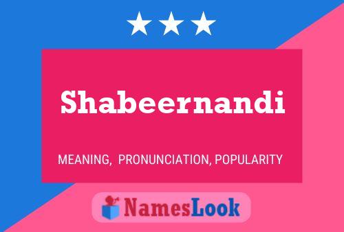 ملصق اسم Shabeernandi