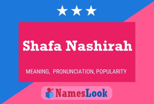 ملصق اسم Shafa Nashirah