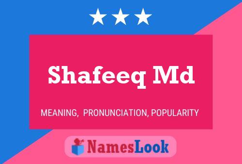 ملصق اسم Shafeeq Md