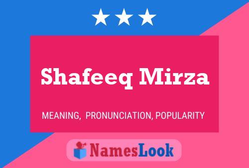 ملصق اسم Shafeeq Mirza