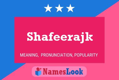 ملصق اسم Shafeerajk