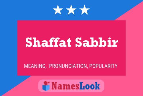 ملصق اسم Shaffat Sabbir