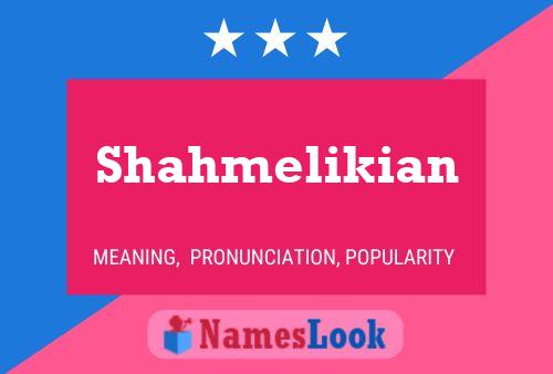 ملصق اسم Shahmelikian