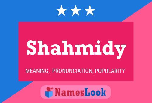 ملصق اسم Shahmidy