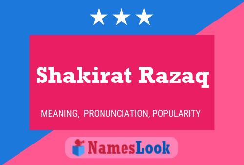 ملصق اسم Shakirat Razaq