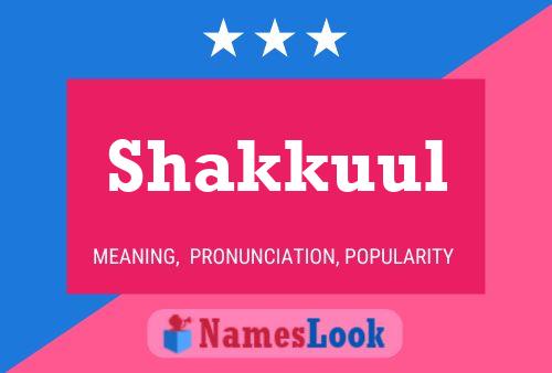 ملصق اسم Shakkuul