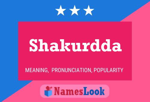 ملصق اسم Shakurdda