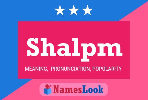 ملصق اسم Shalpm