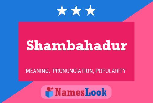 ملصق اسم Shambahadur