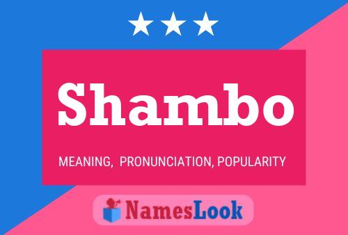 ملصق اسم Shambo