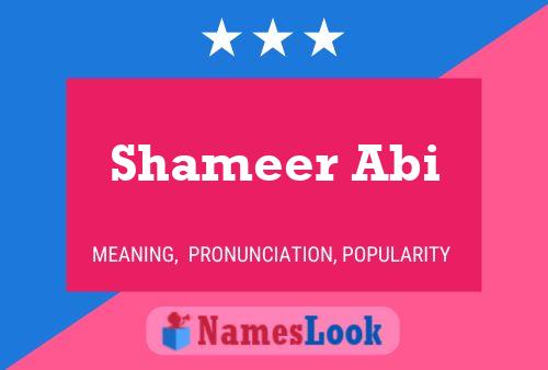 ملصق اسم Shameer Abi