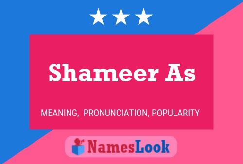 ملصق اسم Shameer As