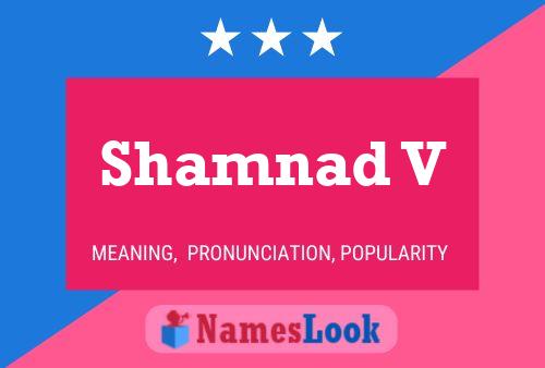 ملصق اسم Shamnad V