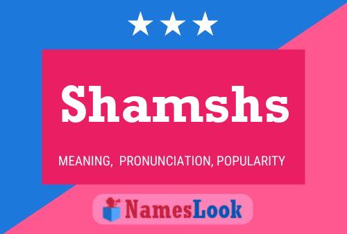 ملصق اسم Shamshs