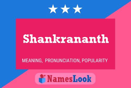 ملصق اسم Shankrananth