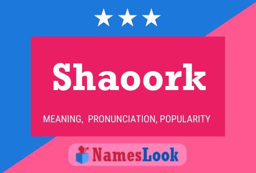 ملصق اسم Shaoork