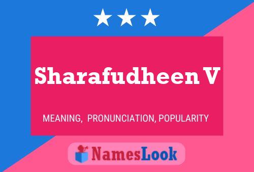 ملصق اسم Sharafudheen V