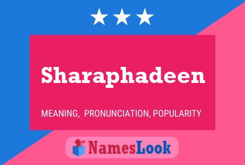 ملصق اسم Sharaphadeen