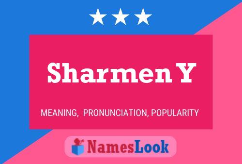 ملصق اسم Sharmen Y