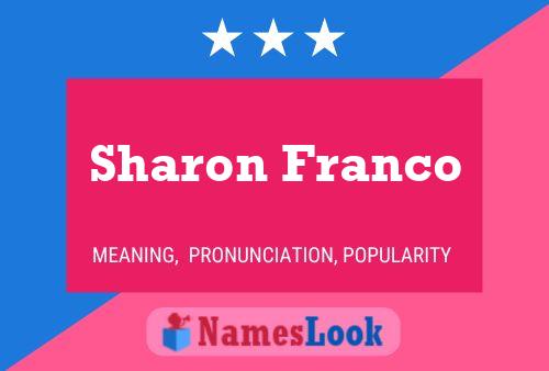 ملصق اسم Sharon Franco