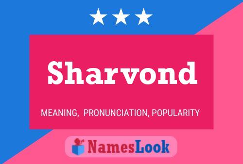 ملصق اسم Sharvond