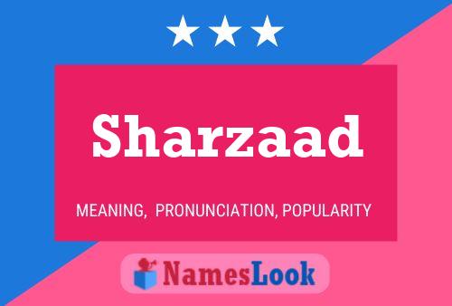 ملصق اسم Sharzaad