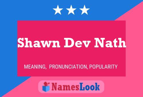 ملصق اسم Shawn Dev Nath