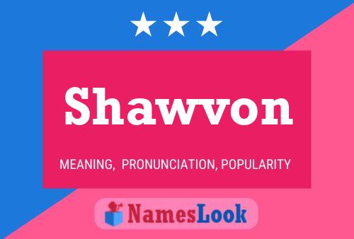 ملصق اسم Shawvon