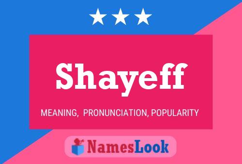 ملصق اسم Shayeff