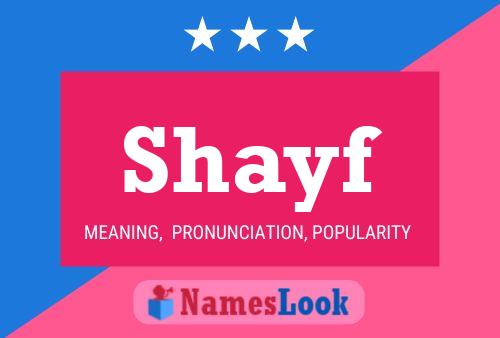 ملصق اسم Shayf