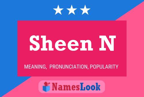 ملصق اسم Sheen N