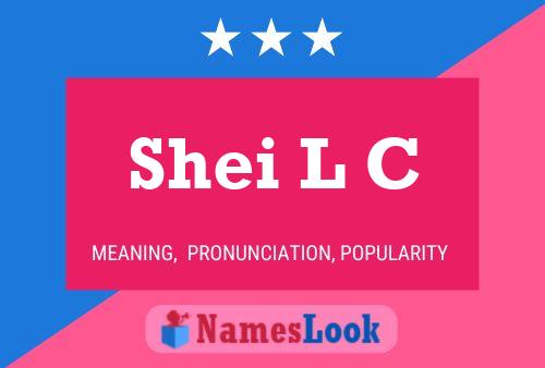 ملصق اسم Shei L C