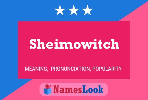 ملصق اسم Sheimowitch