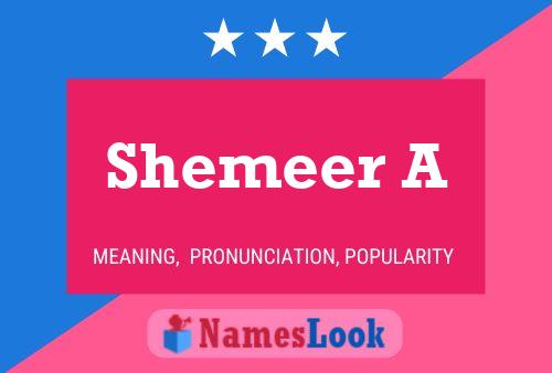 ملصق اسم Shemeer A