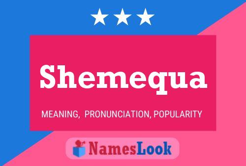 ملصق اسم Shemequa