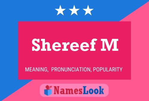 ملصق اسم Shereef M