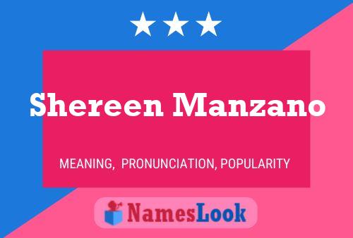 ملصق اسم Shereen Manzano