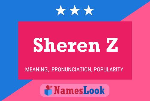 ملصق اسم Sheren Z