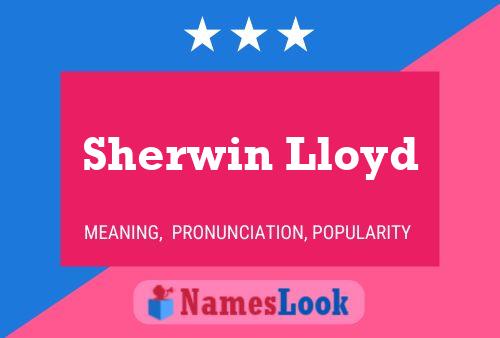 ملصق اسم Sherwin Lloyd