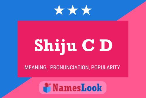 ملصق اسم Shiju C D