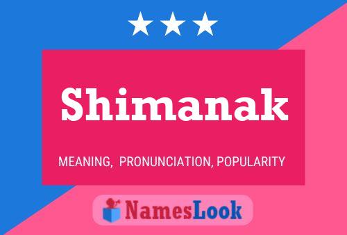 ملصق اسم Shimanak