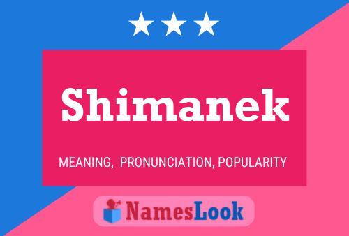 ملصق اسم Shimanek