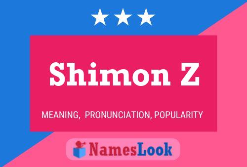 ملصق اسم Shimon Z