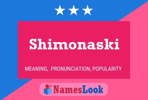 ملصق اسم Shimonaski