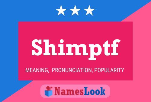 ملصق اسم Shimptf